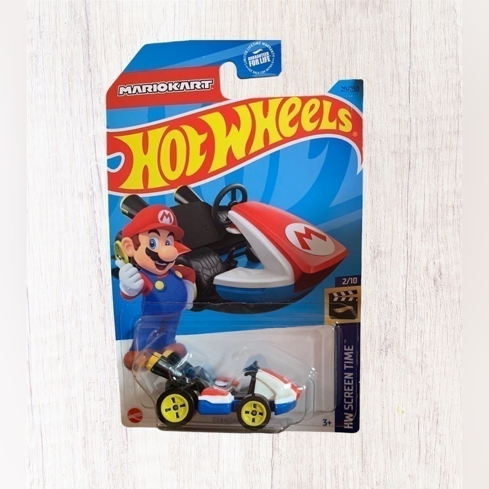 MATTEL hot wheels mario kart standard kart die cast car video game collectible